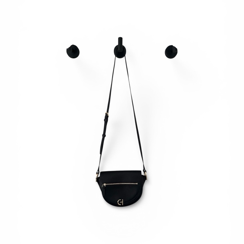 Cole Haan Black Crossbody Bag with Gold Accents